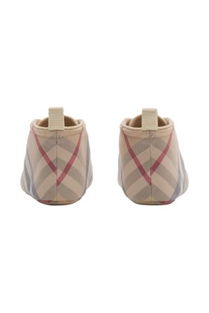beige cotton sneakers BURBERRY KIDS | 8108372A2205